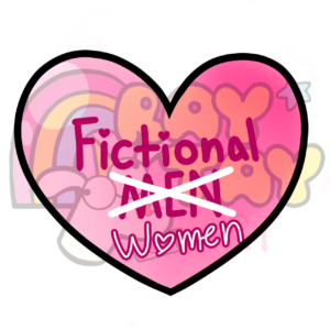 Fictional Women - Sticker (3x2.51in.)